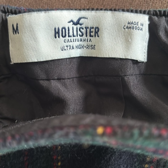 Hollister plaid high rise fully lined skirt size medium - Picture 4 of 4